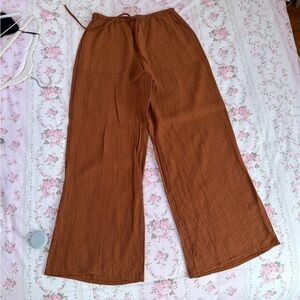 Zara Textured Drawstring Pants | Size XS